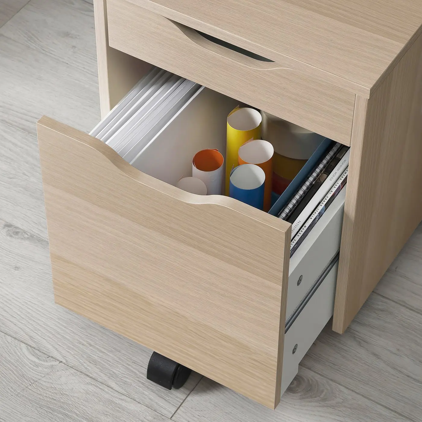 Комод выкатной Ikea Alex 36x50 (Состаренный дуб) - 5