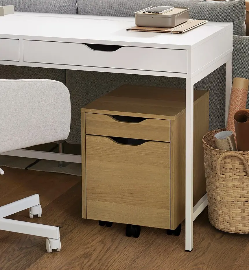Комод выкатной Ikea Alex 36x50 (Состаренный дуб)