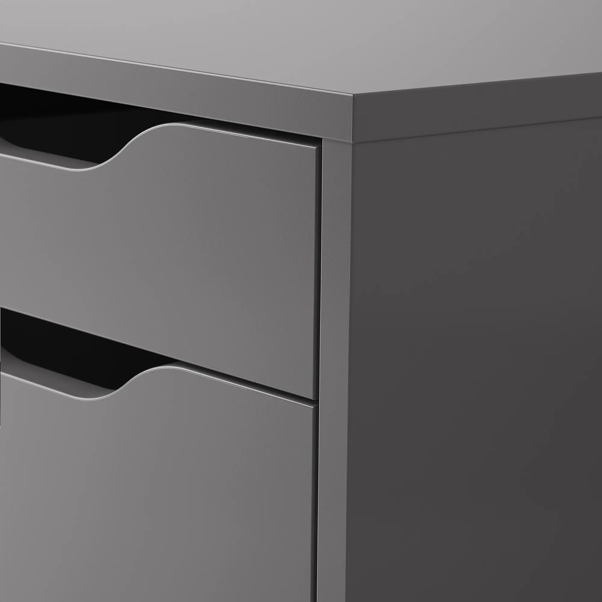 Комод выкатной Ikea Alex 36x50 (Темно-серый) - 3