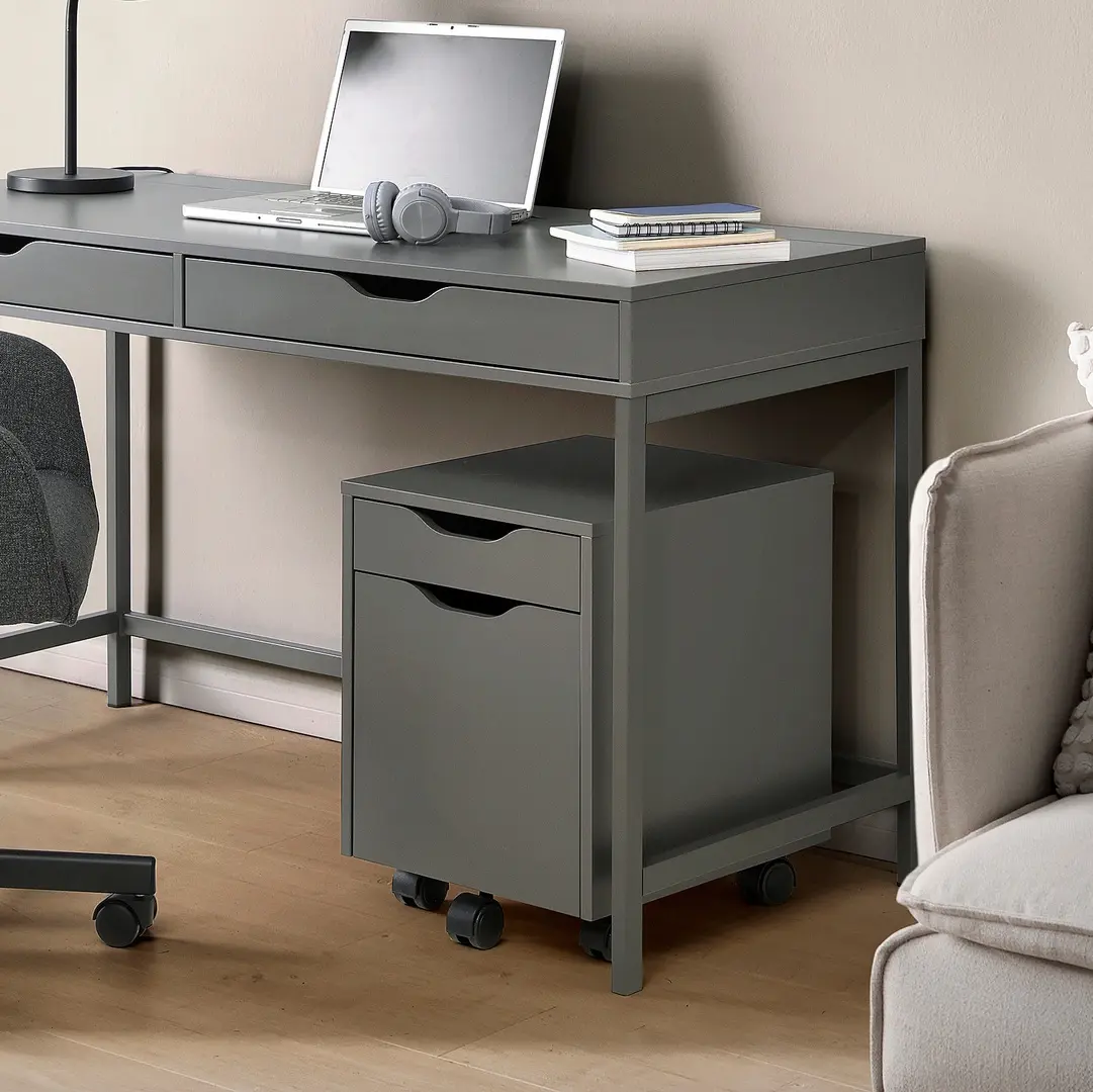 Комод выкатной Ikea Alex 36x50 (Темно-серый)