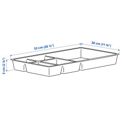 Комод выкатной Ikea Alex 36x76 (Белый) Thumb