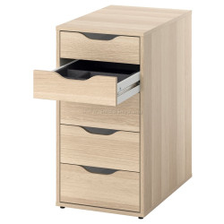 Комод выкатной Ikea Alex 36x76 (Дуб)