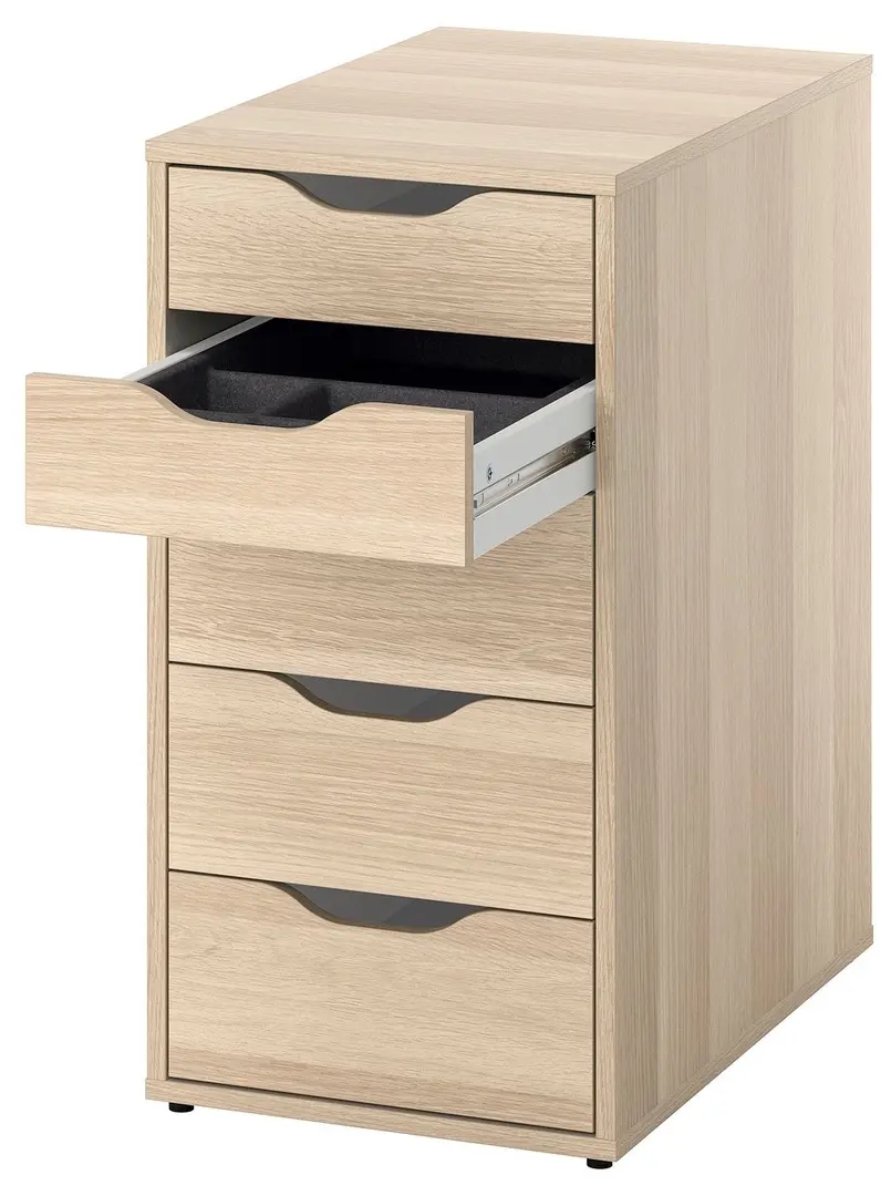 Комод выкатной Ikea Alex 36x76 (Дуб)