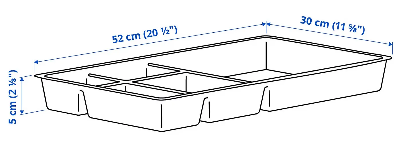 Комод выкатной Ikea Alex 36x76 (Темно-серый) - 3