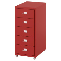 Комод выкатной Ikea Helmer 28x44x65 (Красный) Thumb