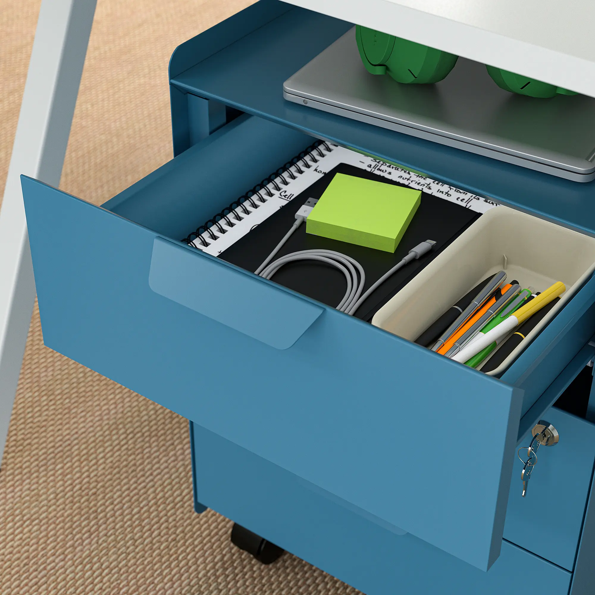 Комод выкатной Ikea Trotten (Синий) - 2