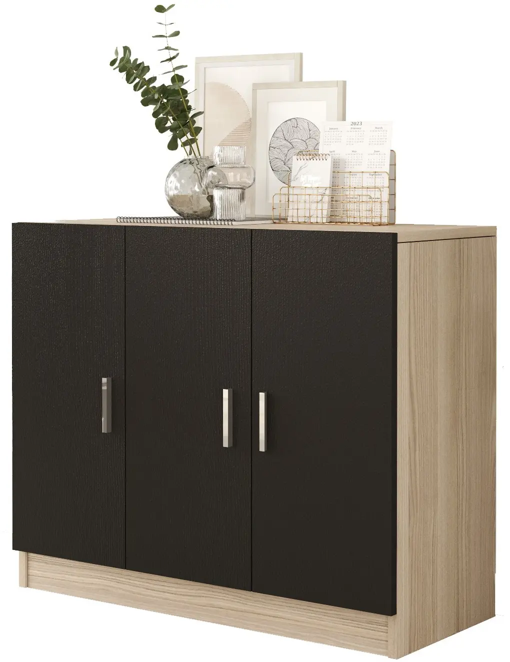 Офисная тумба Mirage Meble Vo5-Ob (Oak/Black) - 4