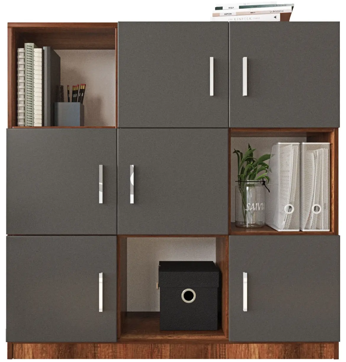 Офисная тумба Mirage Meble Vo7-Ba (Walnut/Anthracite) - 2