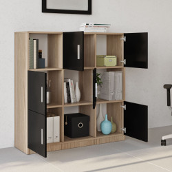 Офисная тумба Mirage Meble Vo7-Ob (Oak/Black) Thumb
