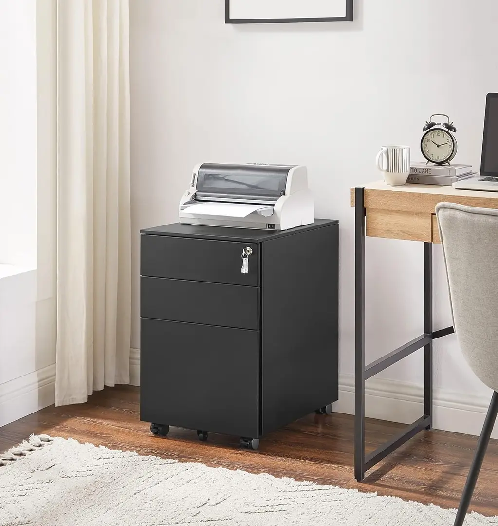 Тумба выкатная Songmics OFC60BK (Black)