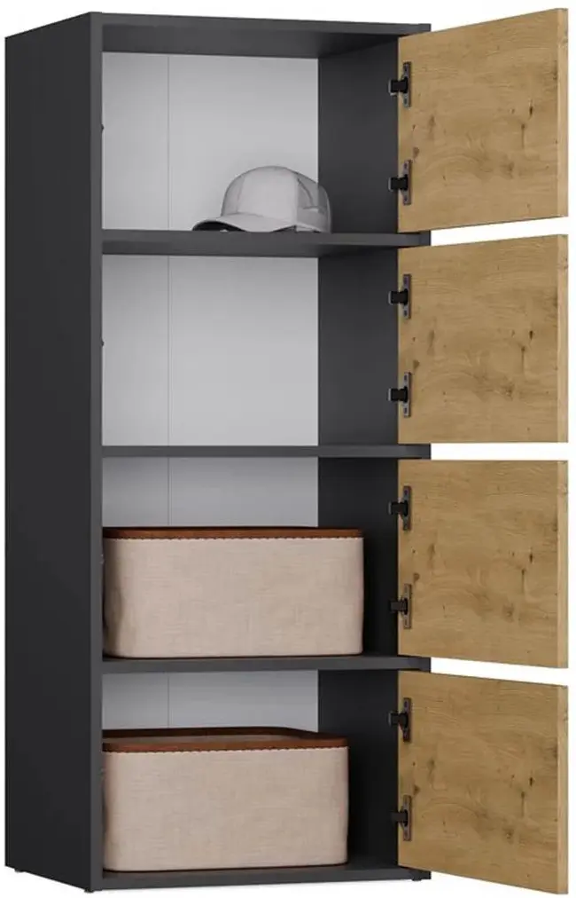 Шкафчик TopEshop Alma (Anthracite/Artisan Oak) - 5