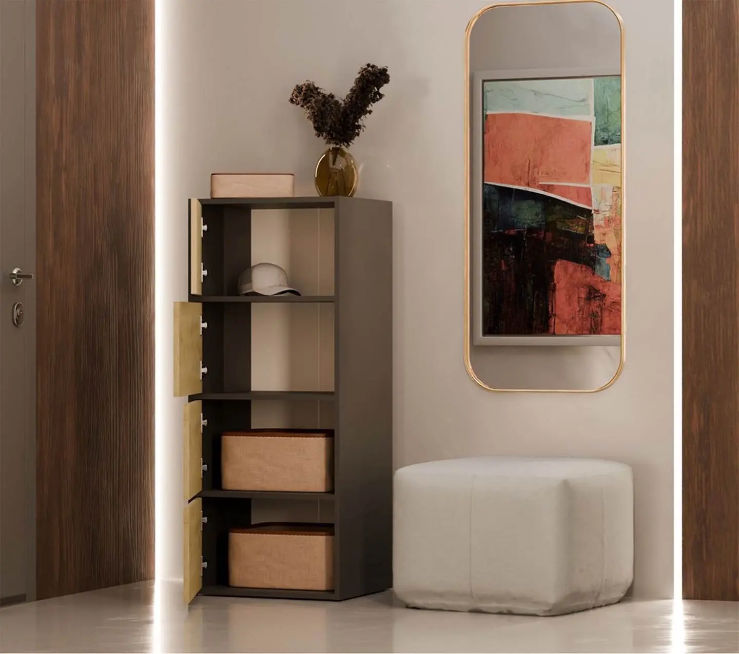 Шкафчик TopEshop Alma (Anthracite/Artisan Oak) - 6