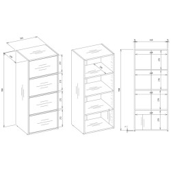 Шкафчик TopEshop Alma (Anthracite/Artisan Oak) Thumb