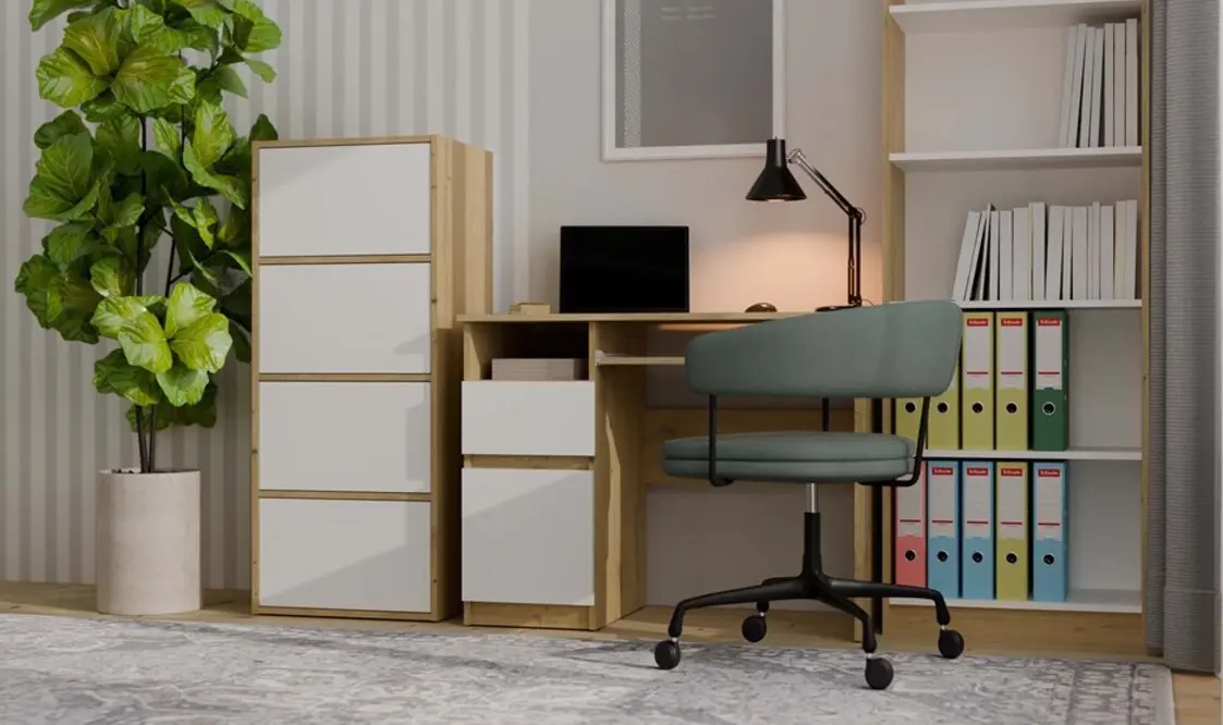 Dulap TopEshop Alma (Artisan Oak/White) - 2