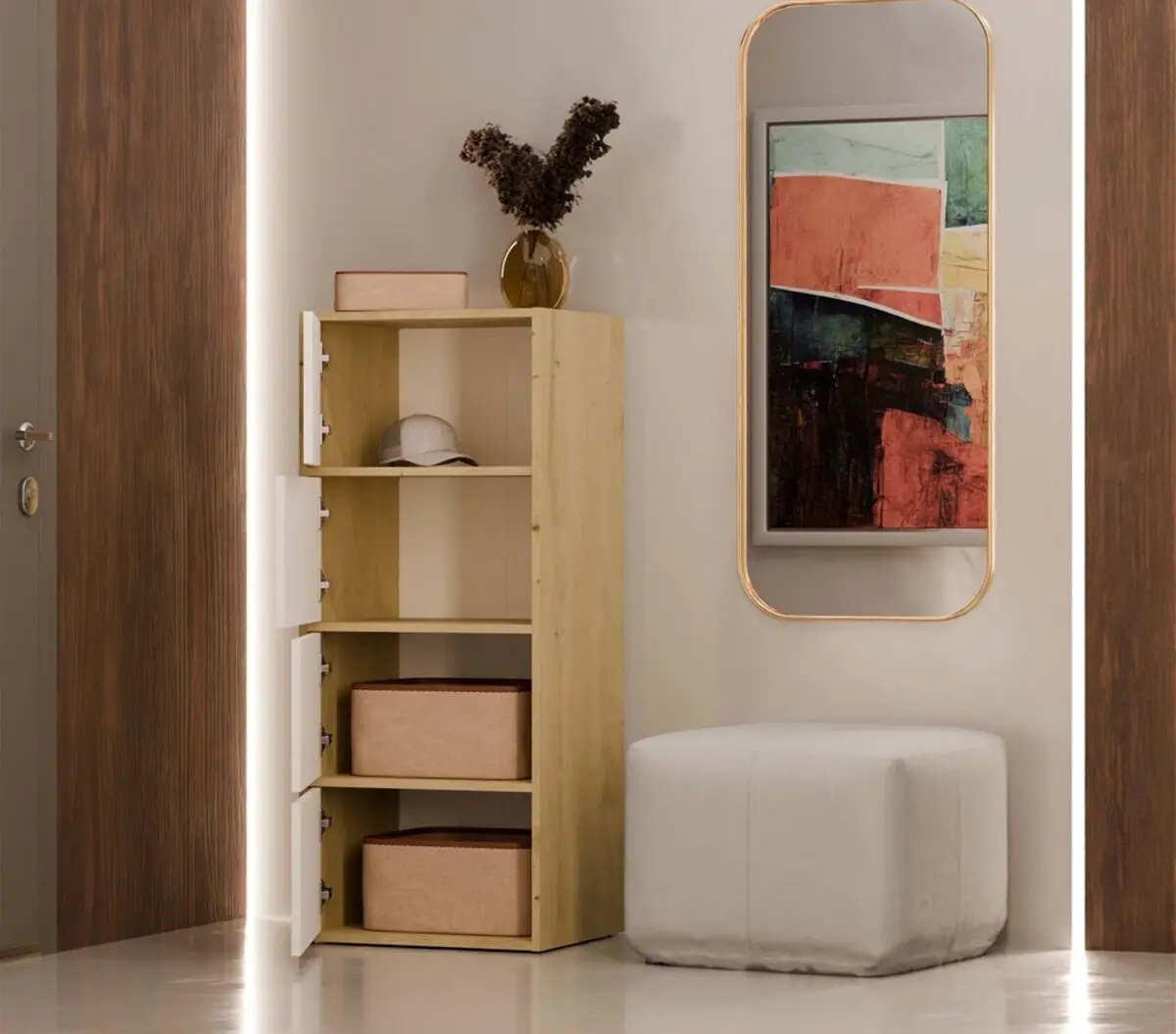 Dulap TopEshop Alma (Artisan Oak/White) - 7