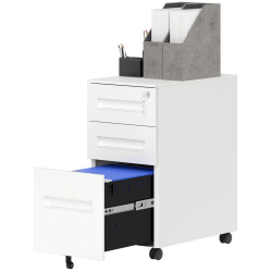 Comoda pe rotile Vinsetto 924-100V00WT (White) Thumb