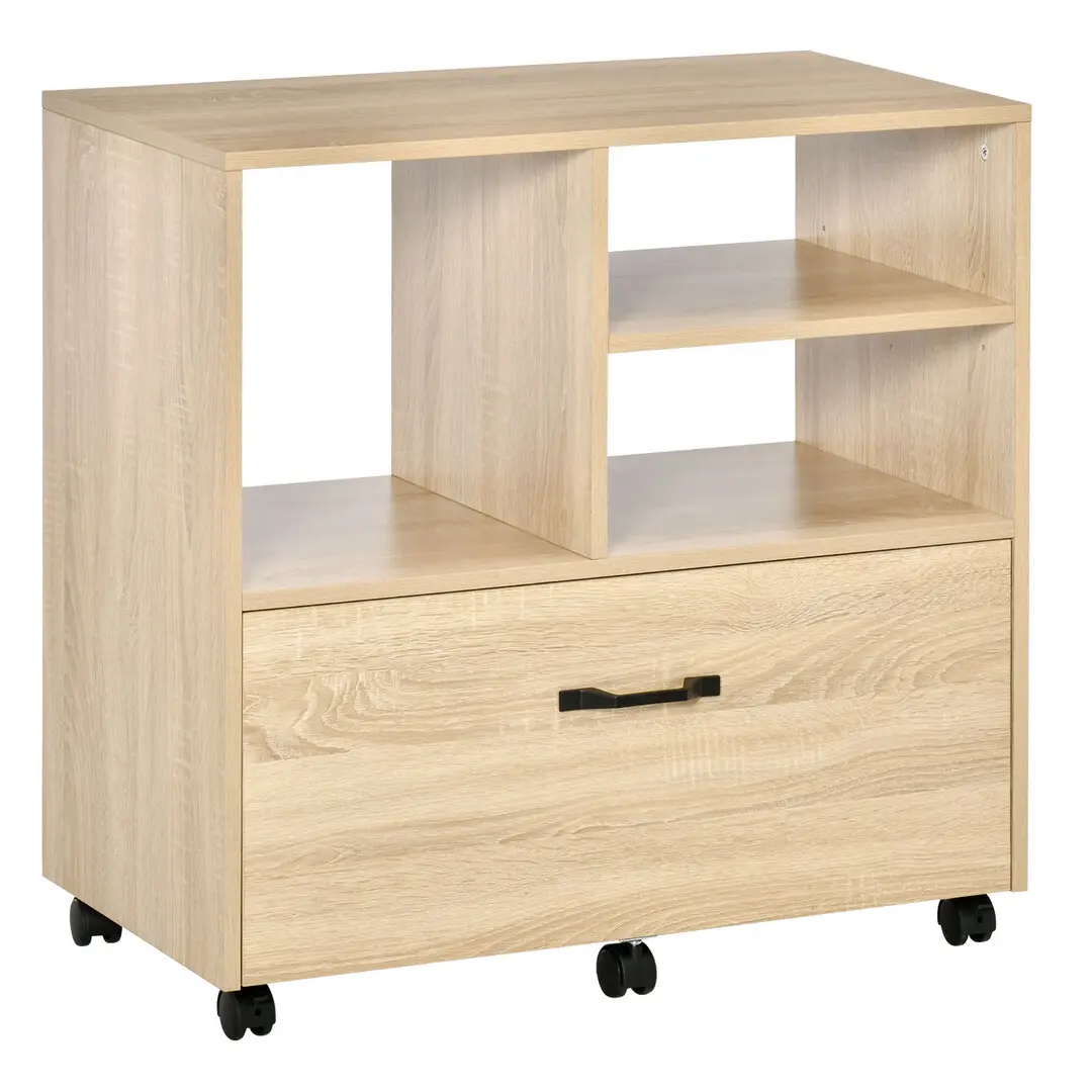 Tumba mobila de birou Vinsetto 924-041 (Natural) - 2
