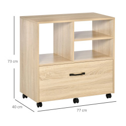 Tumba mobila de birou Vinsetto 924-041 (Natural) Thumb