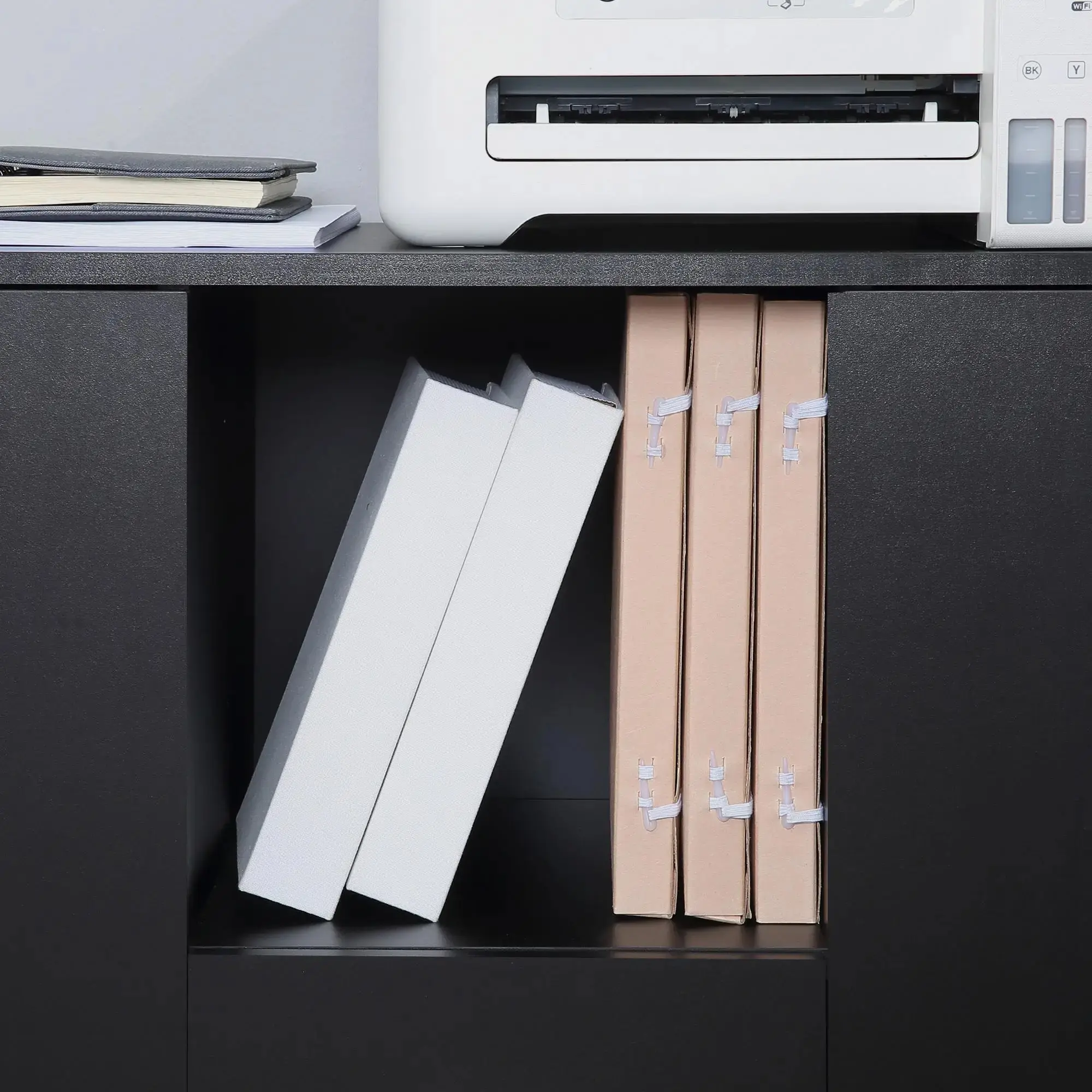 Tumba cu rotile Vinsetto 924-009 (Black) - 8