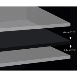 Tumba cu rotile Vinsetto 924-009 (Black) Thumb