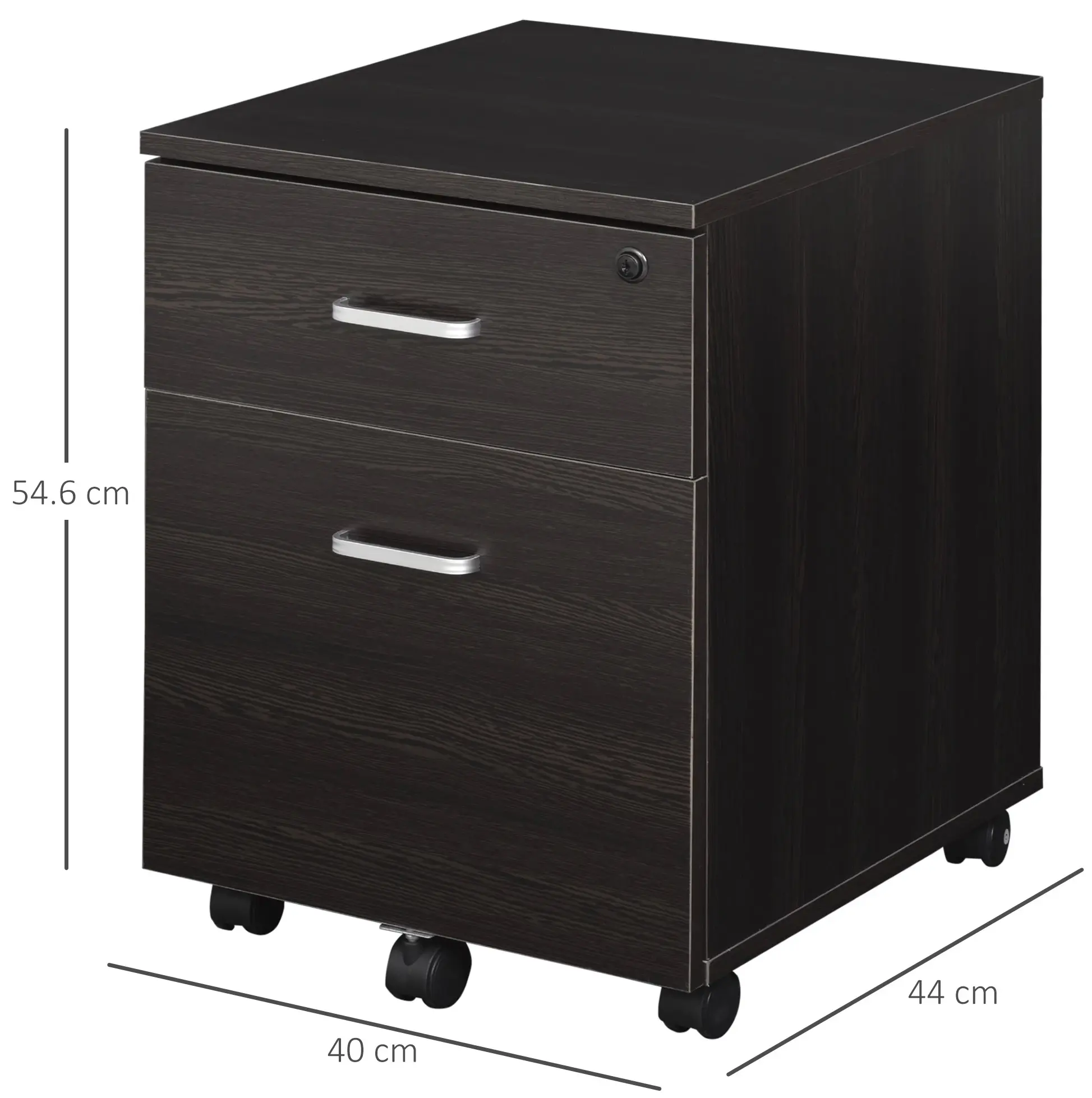 Тумба выкатная Vinsetto 924-023BK (Black) - 3