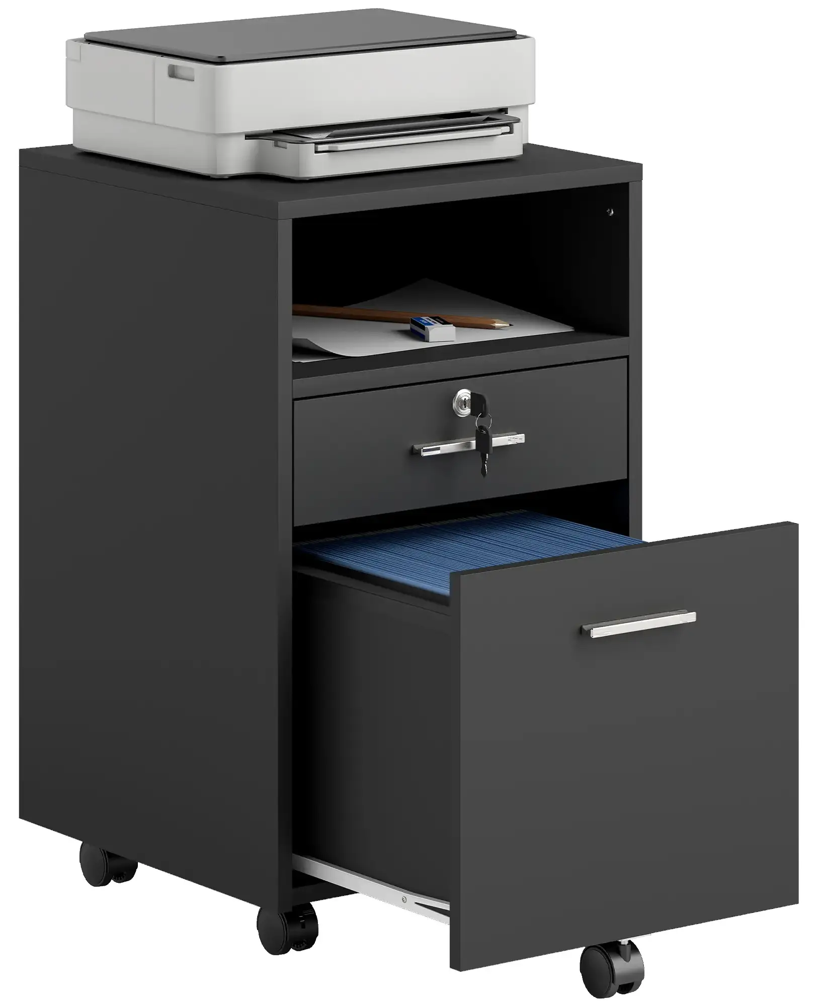 Тумба выкатная Vinsetto 924-030BK (Black) - 4