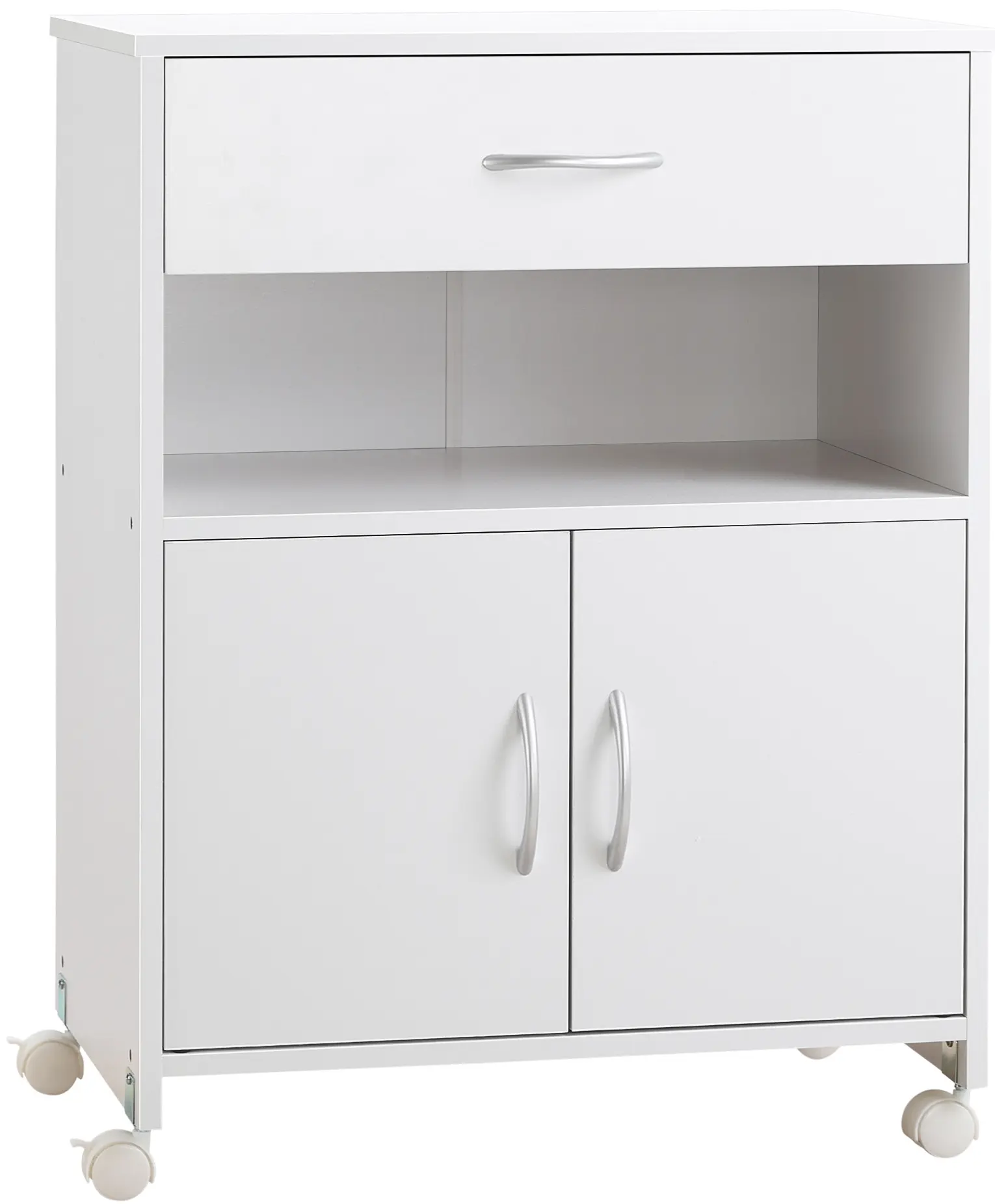 Tumba cu rotile Vinsetto 924-046WT (White) - 2