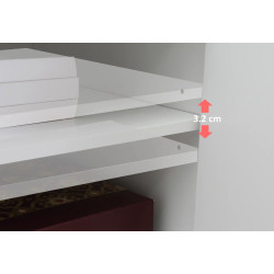 Tumba cu rotile Vinsetto 924-046WT (White) Thumb