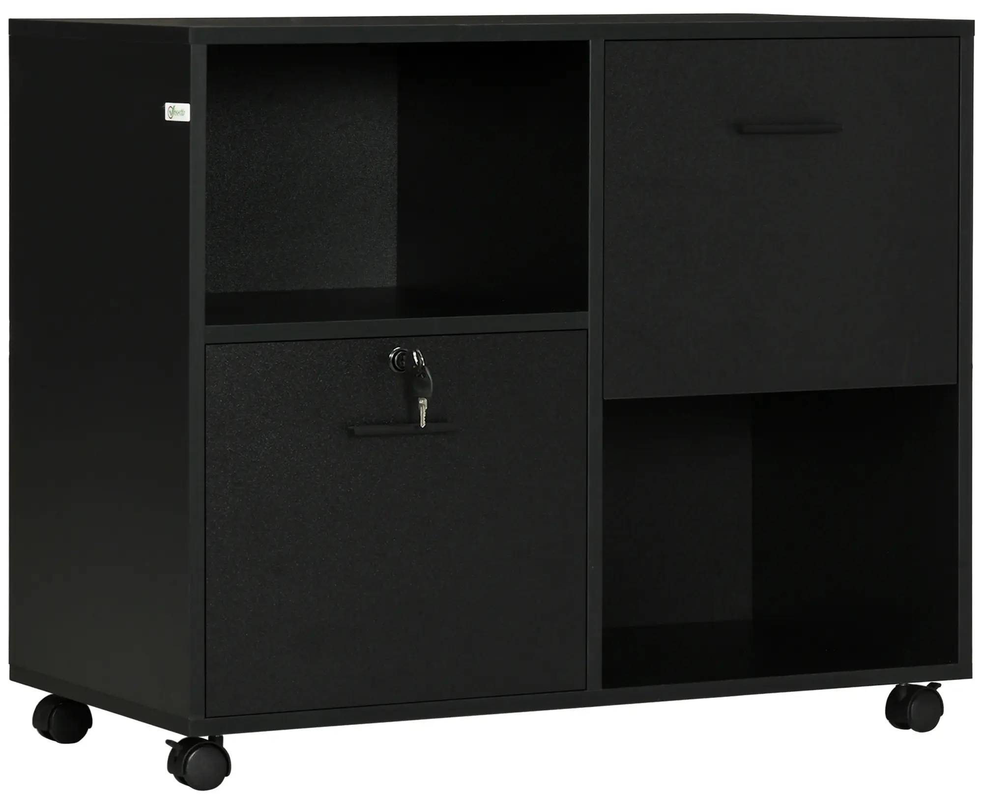 Tumba pe rotile Vinsetto 924-056V80BK (Black) - 2