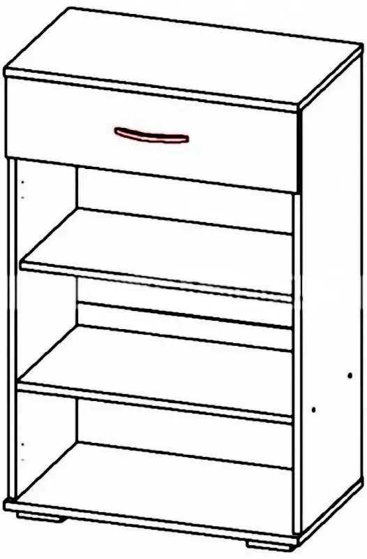 Tumba Астрид-Мебель Briz БРЗ.07 (Sonoma Oak/Latte) - 3