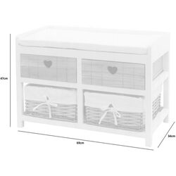 Tumba-bancheta Chomik COU5064/N (Natural/White) Thumb