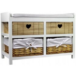 Tumba-bancheta Chomik COU5064/N (Natural/White) Thumb