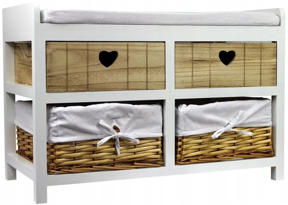 Tumba-bancheta Chomik COU5064/N (Natural/White)