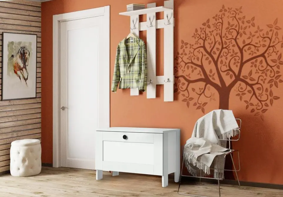 Tumba pentru incaltaminte Fabrik Home Mezzo 1U (Ash White)