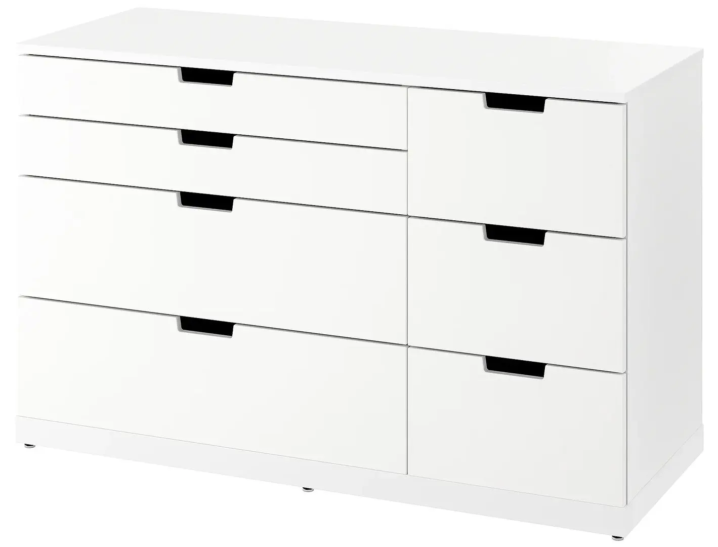 Comoda Ikea Nordli 7 sertare 120x76 (Alb)
