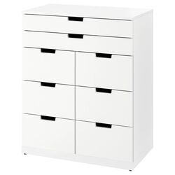 Комод Ikea Nordli 8 ящиков 80x99 (Белый)