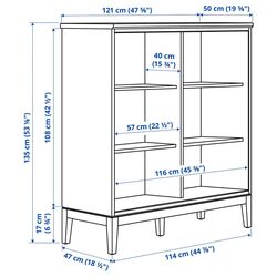 Dulap Ikea Idanas cu usi pliante 121x135 (Alb) Thumb