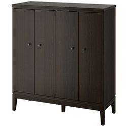 Тумба Ikea Idanas с откидными дверцами 121x135 (Темно-коричневый Морилка)