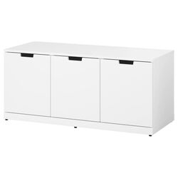 Tumba Ikea Nordli 3 sertare 120x54 (Alb)