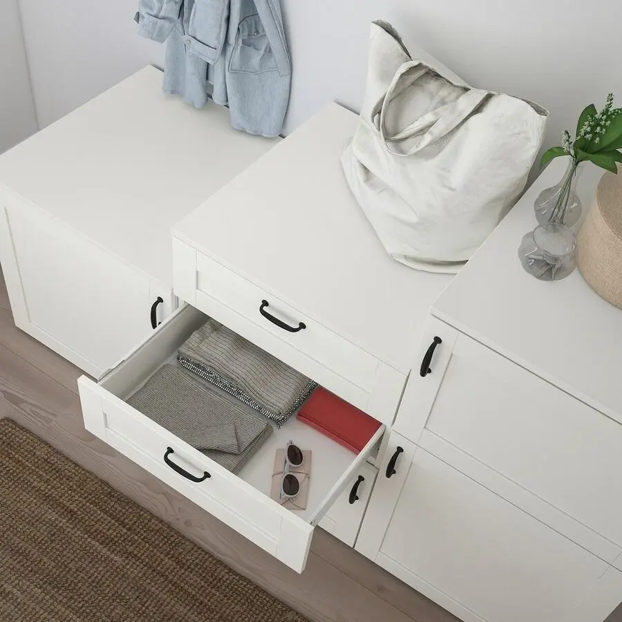 Tumba Ikea Platsa 180x57x103 (Alb/Sannidal Alb)