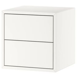 Тумба навесная Ikea Eket 2 ящика 35x35x35 (Белый)