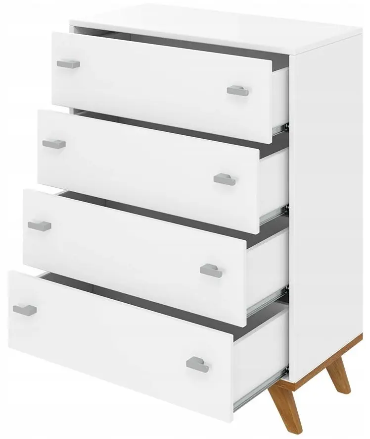 Comoda Mirjan24 Tunbergia/Falco 03 (White/Craft Oak Gold) - 5