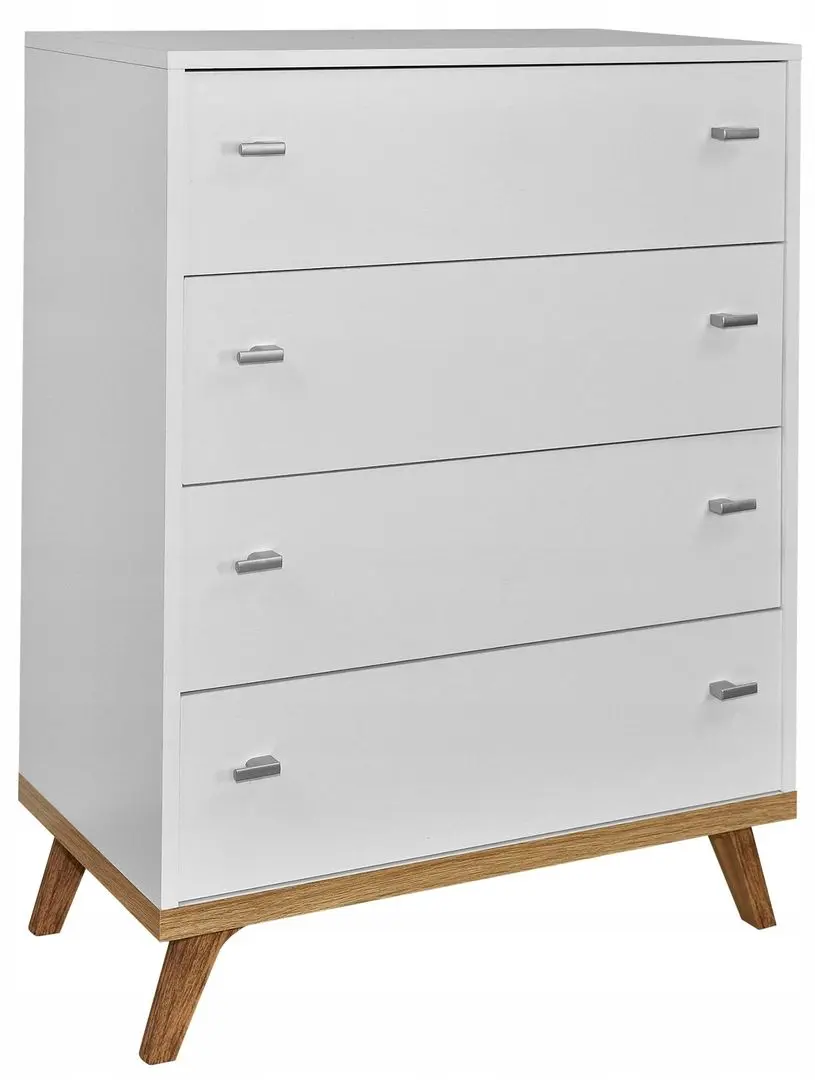 Comoda Mirjan24 Tunbergia/Falco 03 (White/Craft Oak Gold)