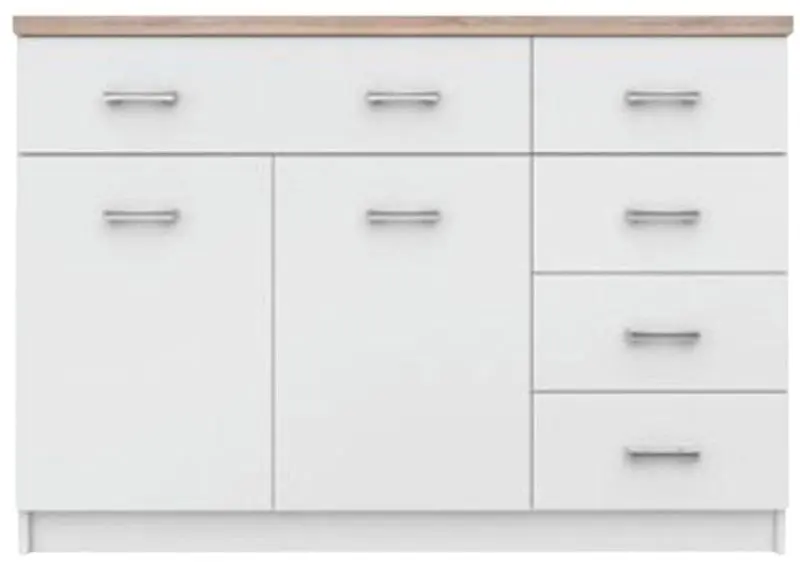 Тумба Tempo Kondela Topty 08 2D5S (White/Sonoma Oak)