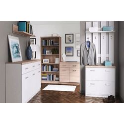 Tumba Tempo Kondela Topty Typ 07 3D2S (White/Sonoma Oak) Thumb