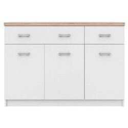 Tumba Tempo Kondela Topty Typ 07 3D2S (White/Sonoma Oak)