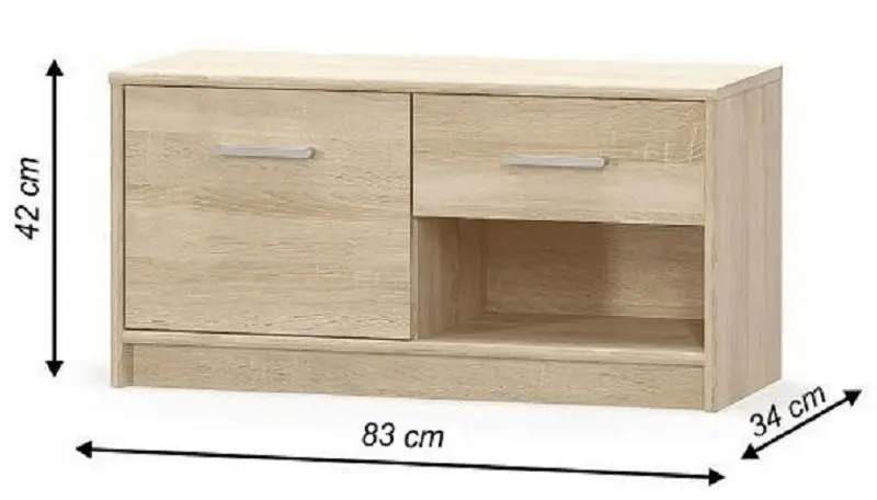 Tumba Mobhaus Teyo 1D1S (Sonoma Oak)