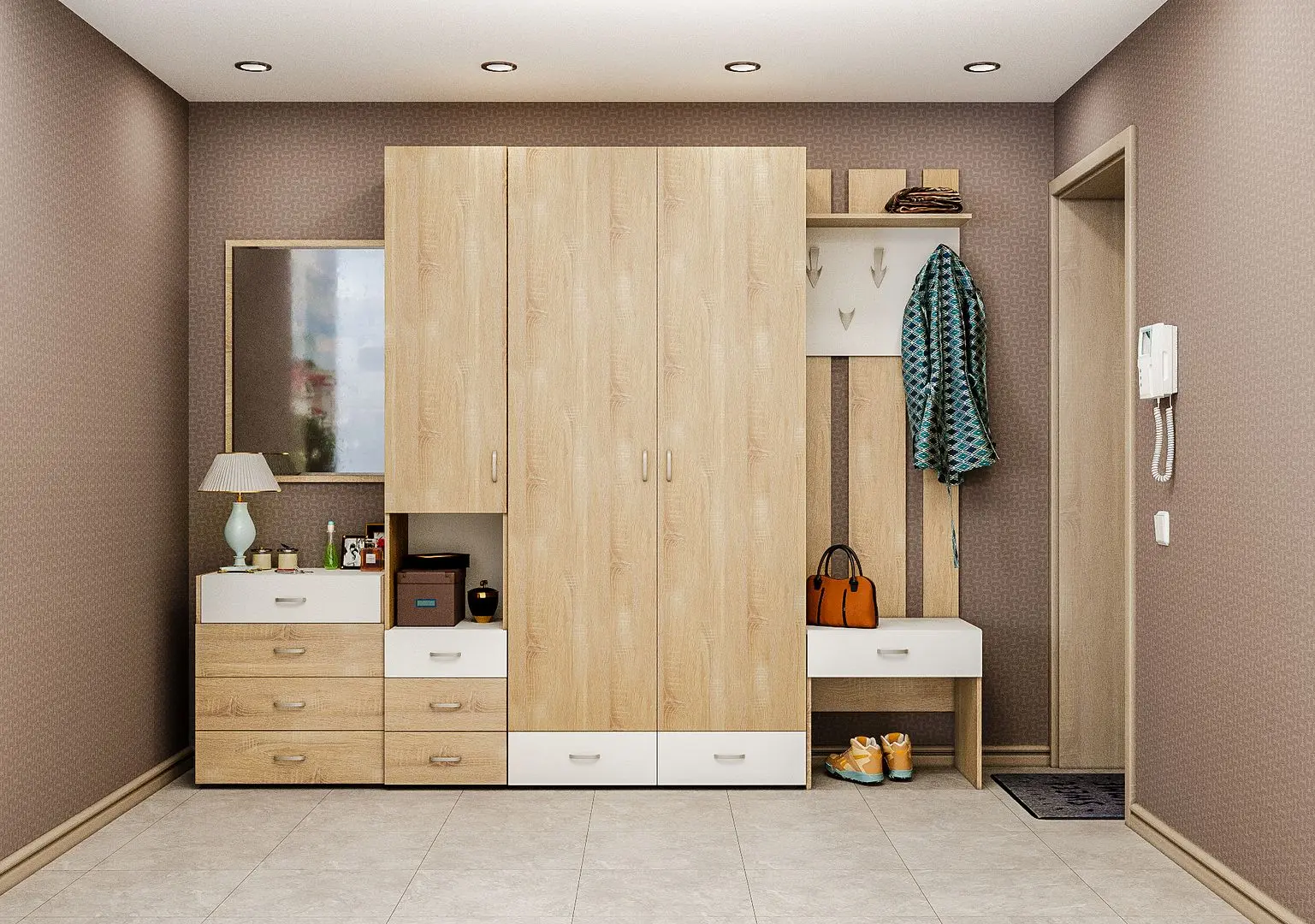 Tumba Mobi Linda 03.287 (Sonoma Oak/White) - 3