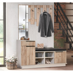 Tumba-bancheta Modern Visit New 122cm (Cashmere/Craft Oak Gray) Thumb