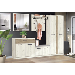 Tumba Modern Karolina 80cm (Craft Oak White/Craft Oak Gray) Thumb